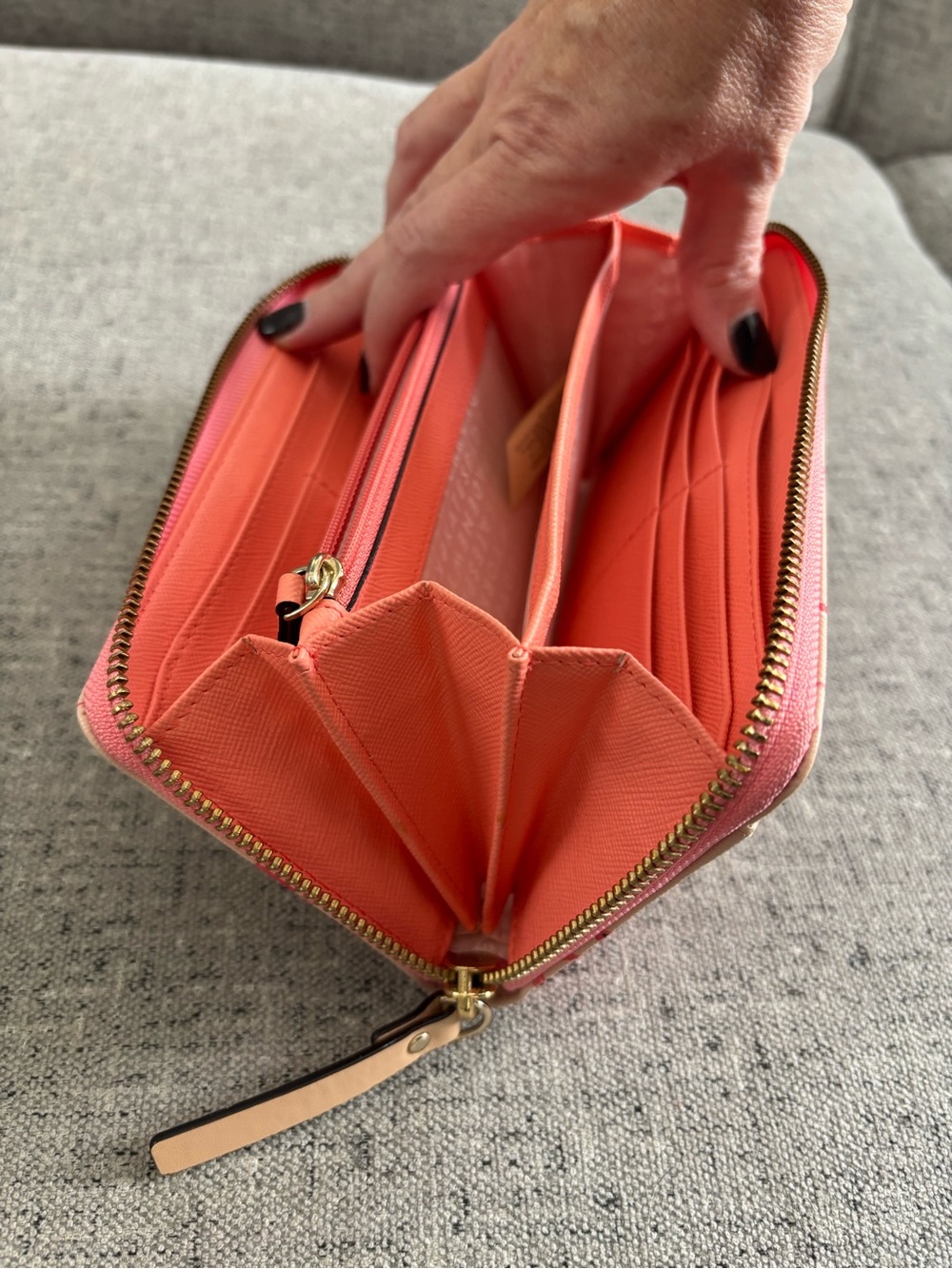 kate spade Pink Flamingo Print Continental Wallet - Picture 5 of 6
